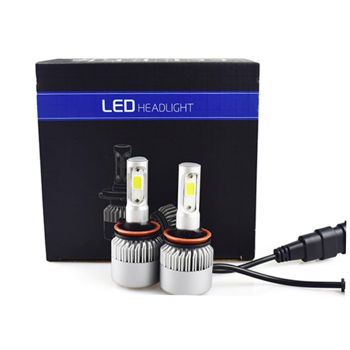 iplusmile 4 Piezas reemplazo de la luz principal bombilla de faro de luz alta bombilla del faro faros LED ojos de angel LED de de cruce