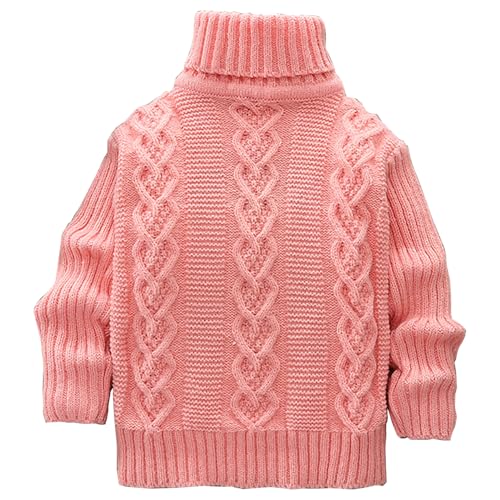 Pull en tricot chaud bébé garçon avec col montant protecteur anti-courant d'air