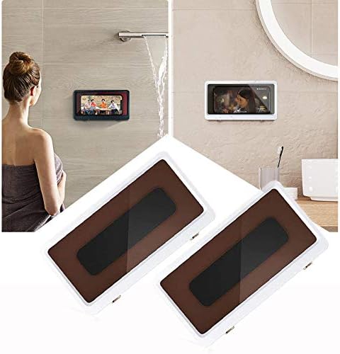 Amazon お風呂 スマホスタンド 防水 壁 吸盤 壁掛け携帯電話ホルダー ウォールマウント ケース 強力粘着 貼り付け跡なし 耐荷重 キッチン 玄関 浴室 寝室 読書室などにフィット 2個 白 フック オンライン通販