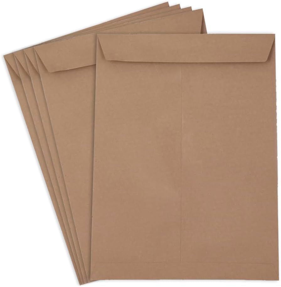 Brown Envelope A4 Size Envelope Letter Size Envelopes Ideal for Secure Mailing Home Office School and business (pack of 25)