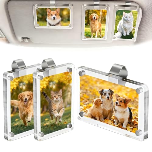 Car Sun Visor Photo Clip - 3 Pcs Magnet
