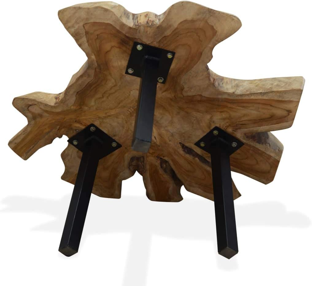 Rustic Coffee Table Genuine Teak Wood Tabletop Vintage Coffee Table, Cocktail Table