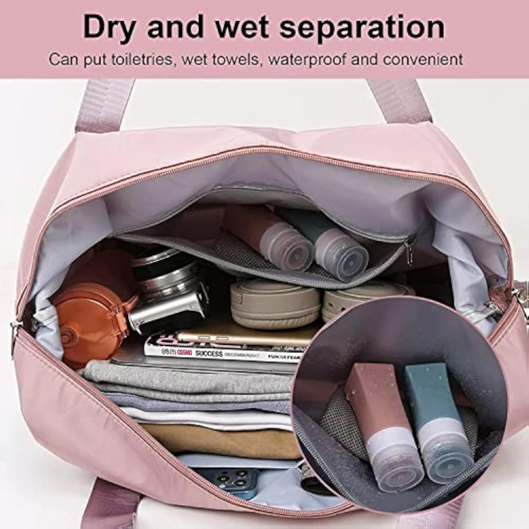 Expandable Folding Travel Bag & Hand Bag, Large Capacity