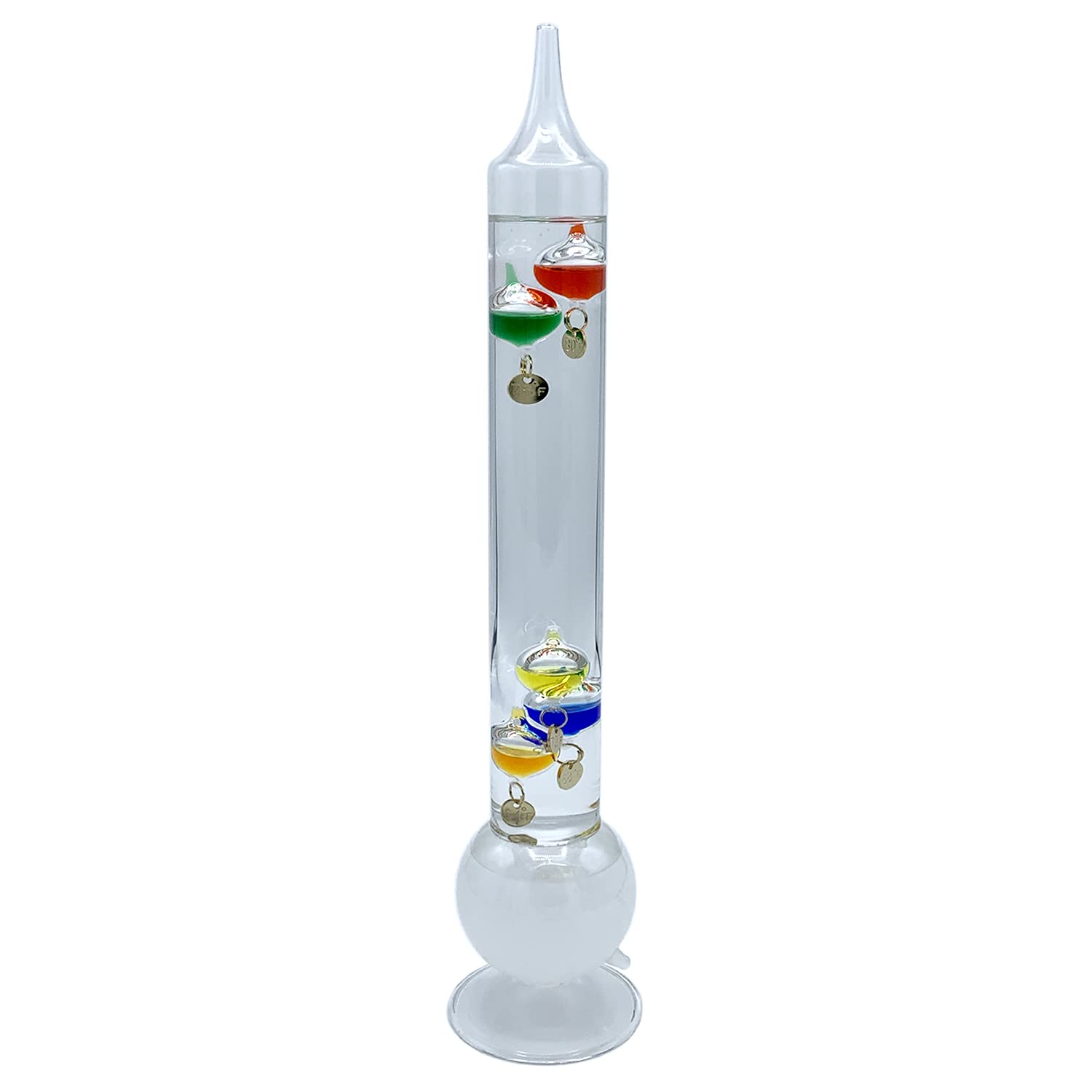 Glassic Gifts® Galileo Thermometer/Fitzroy Storm Glass Combo Unit