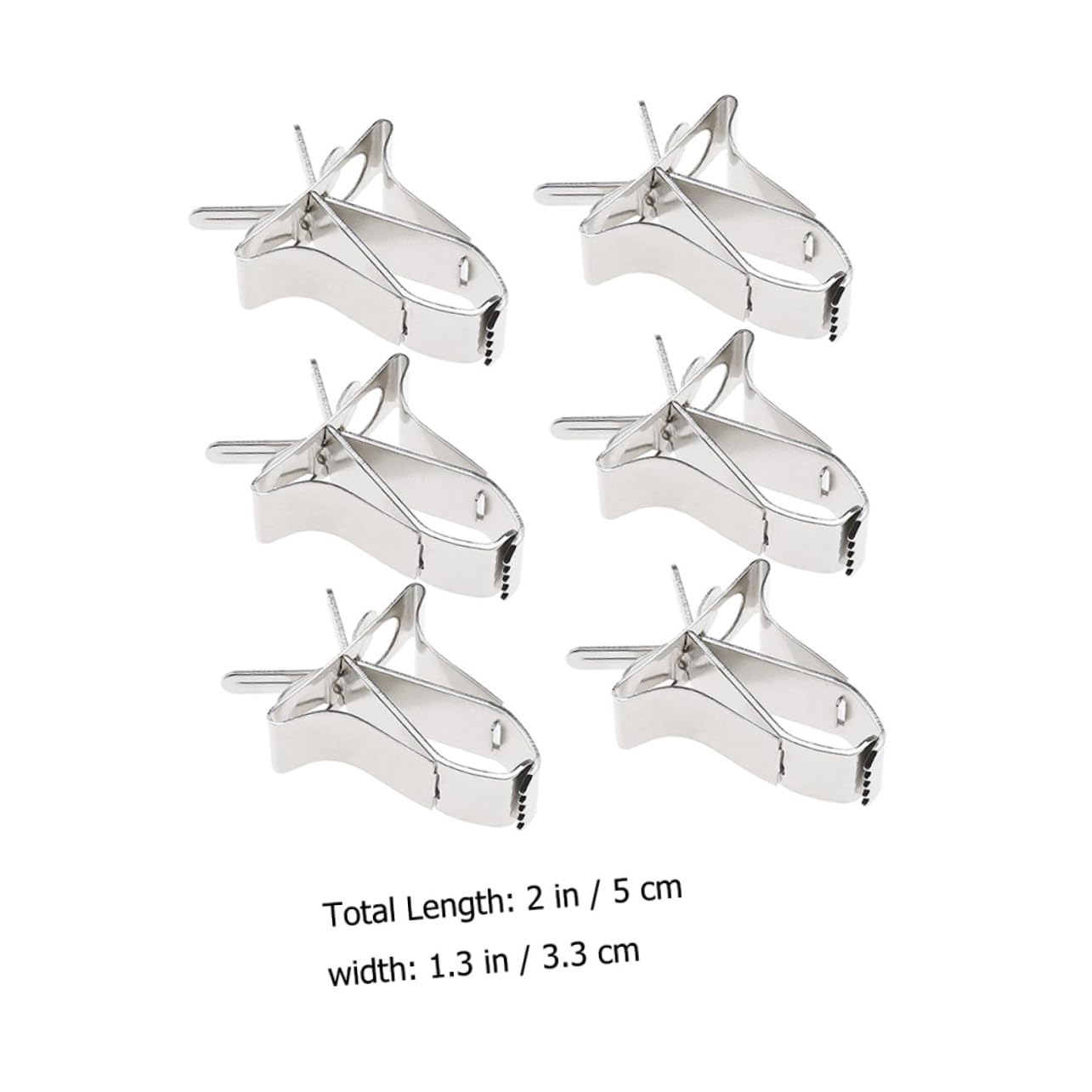 Yardwe 30piezas Soporte De Alimentos para Pájaros Inoxidable Clips para Jaulas para Alimentación De Periquitos y Aves