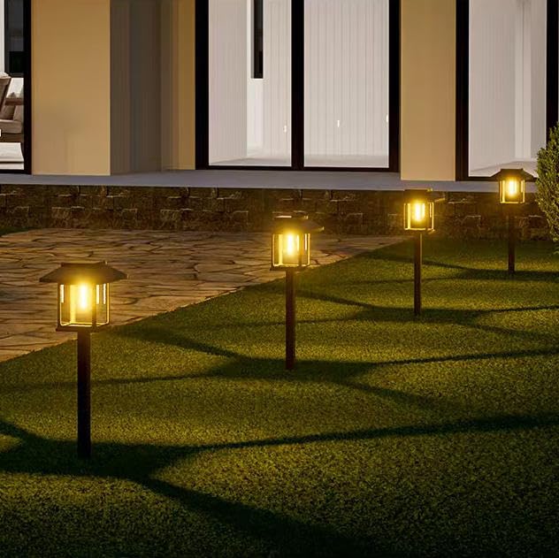 Albelt Solar Pathyway Lights Outdoor, 8 Pack Waterproof Solar Garden Lights with Auto On/Off, Landscape Lighting for Garden, Yard, Pathway, Patio, Driveway Decor