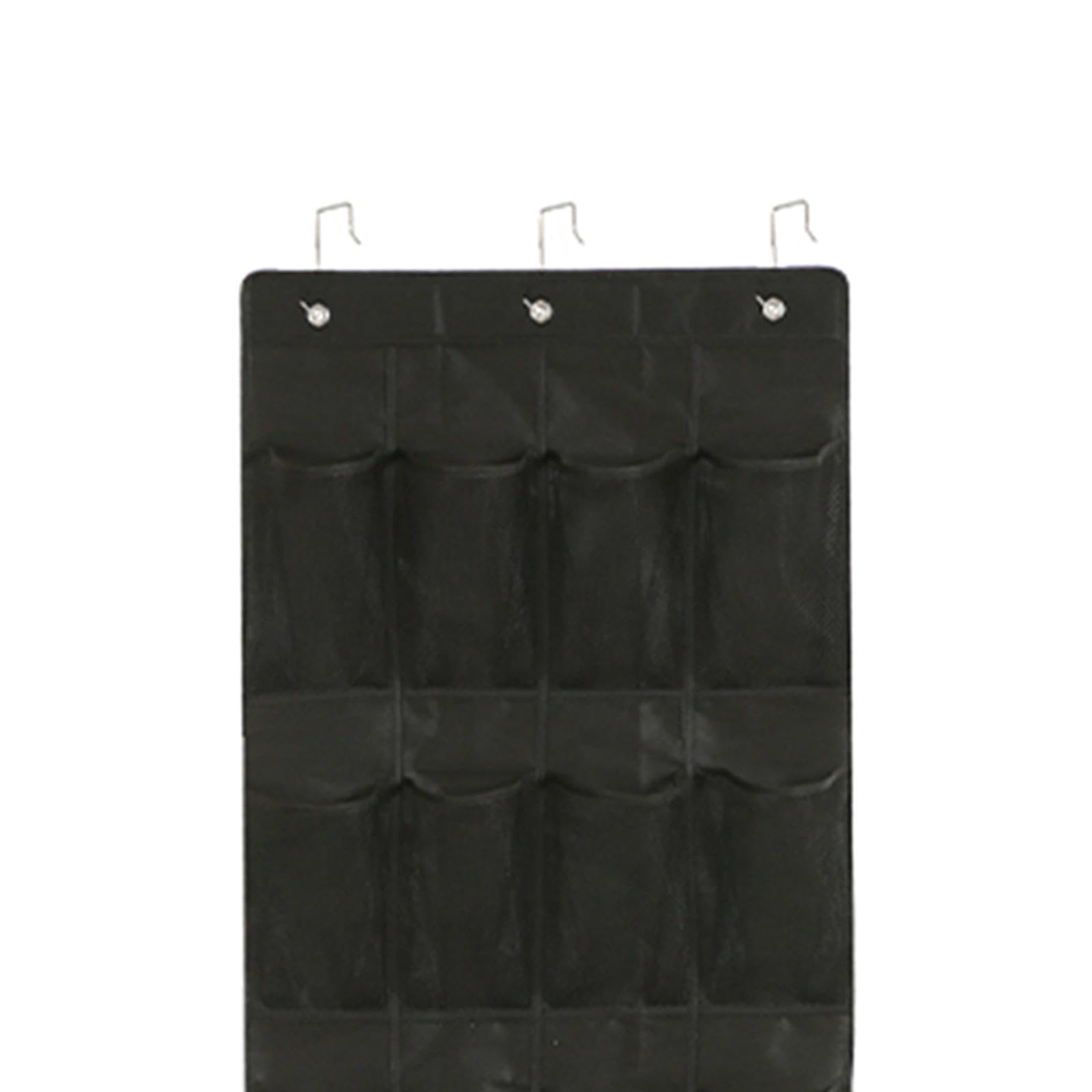 2 Piezas Organizador de Zapatos sobre La Puerta Colgante con Ganchos Estantería de Zapatos Plegable Bolsa Colgante de Bolsillos Material No Tejido Dur, 2 Piezas