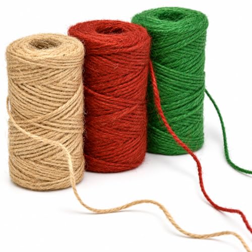 Christmas Baker's Jute Twine, 3 Rolls of...