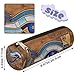 YPPAHHHH Egypt Pattern Cylinder Pencil Case Holder Egyptian Horus Eye Zipper Pen Pouch Bag Stationery Cosmetic Organizer Bag for Office School College Work