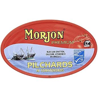 Morjon - Sardines in Tomato Sauce - Sardines in Tomato Sauce - Ideal for Tapas - Product from Holland - 410 g