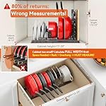 Pot Rack Organizer -Expandable Pot and Pan Organizer for Cabinet,Pot Lid Organizer Holder with 10 Adjustable Compartment for Kitchen Cabinet Cookware Baking Frying Rack,Bronze - Image 2