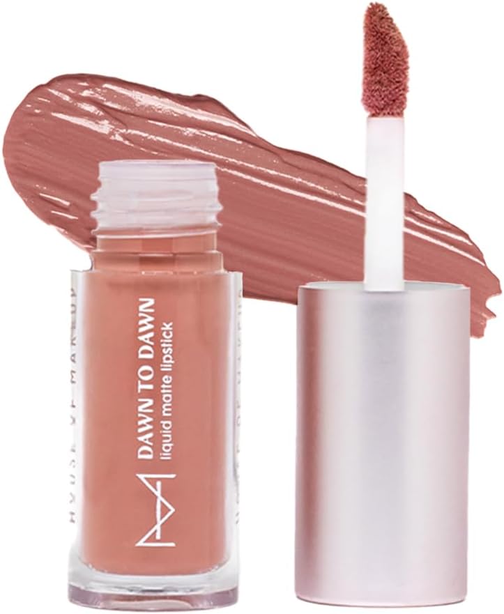 House Of Makeup Matte Liquid Lipstick MINIS with Hyaluronic Acid & Vitamin E | Long Lasting, Smudgeproof | Non-cakey, Non-drying | 2 ml | Frosted Plum