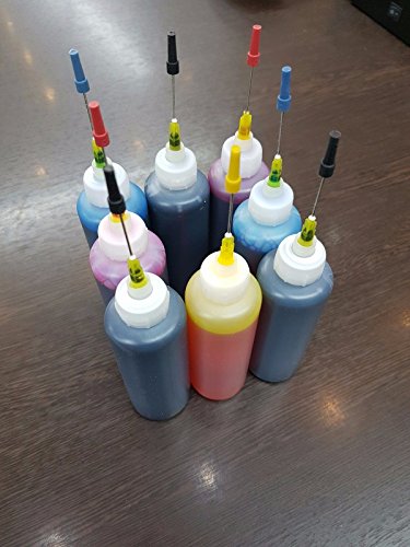 IMS INK Refill System 640ml Premium Quality Inkjet Ink Refill Kit : 240ml Black, 80ml Cyan+Magenta+Yellow+Photo Cyan+Photo Magenta, 30ml Cleaner