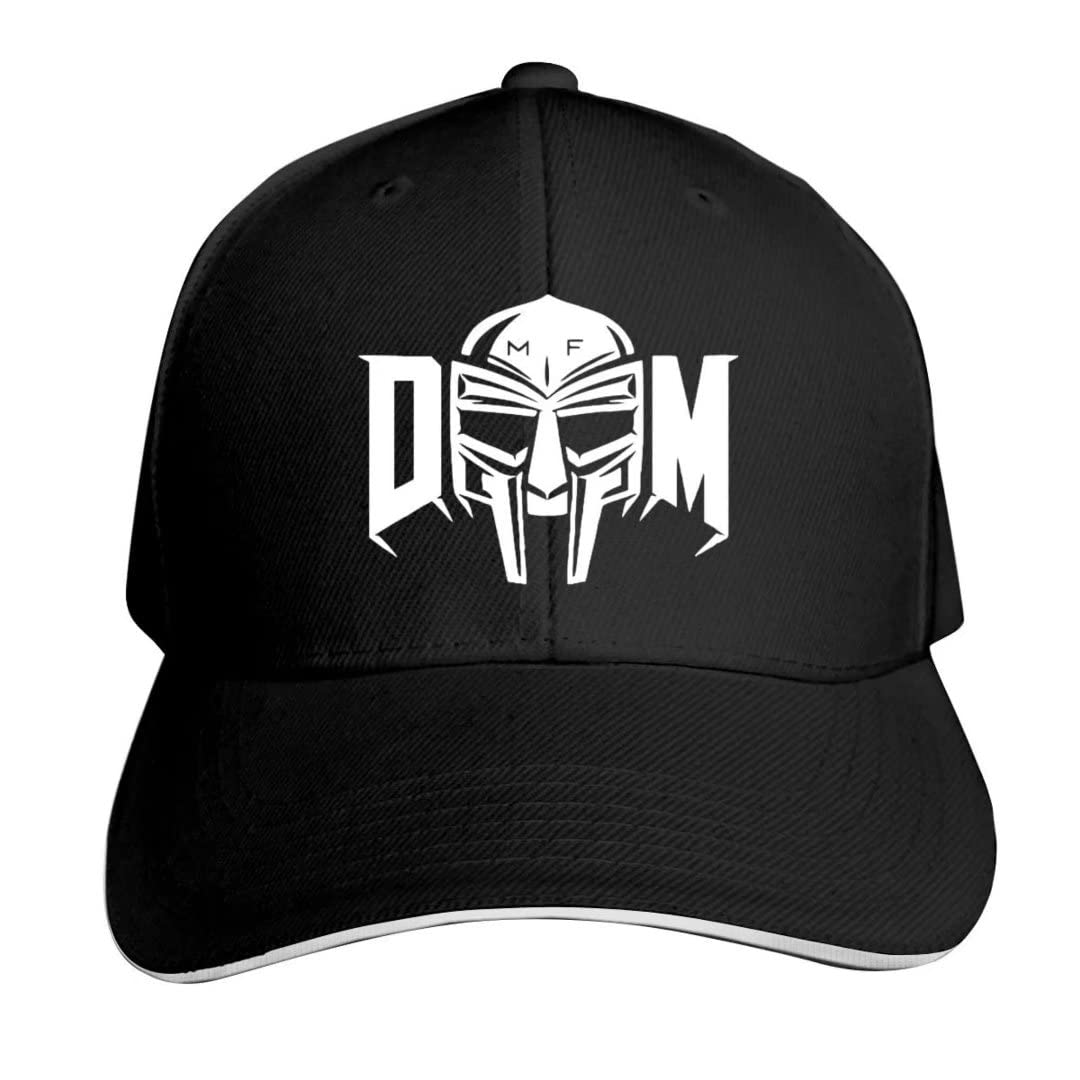 MF DoomHat Hip Hop Rap Dad Hat Trucker for Men Women Hat Adjustable Baseball Cap Black