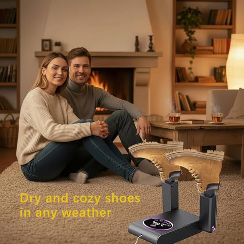 TSHAUBST Adjustable Electric Shoe Dryer with Smart Touch Control, Telescopic Shoe Drying Machine with Extendable Design for Shoes, Boots & Gloves - image 6