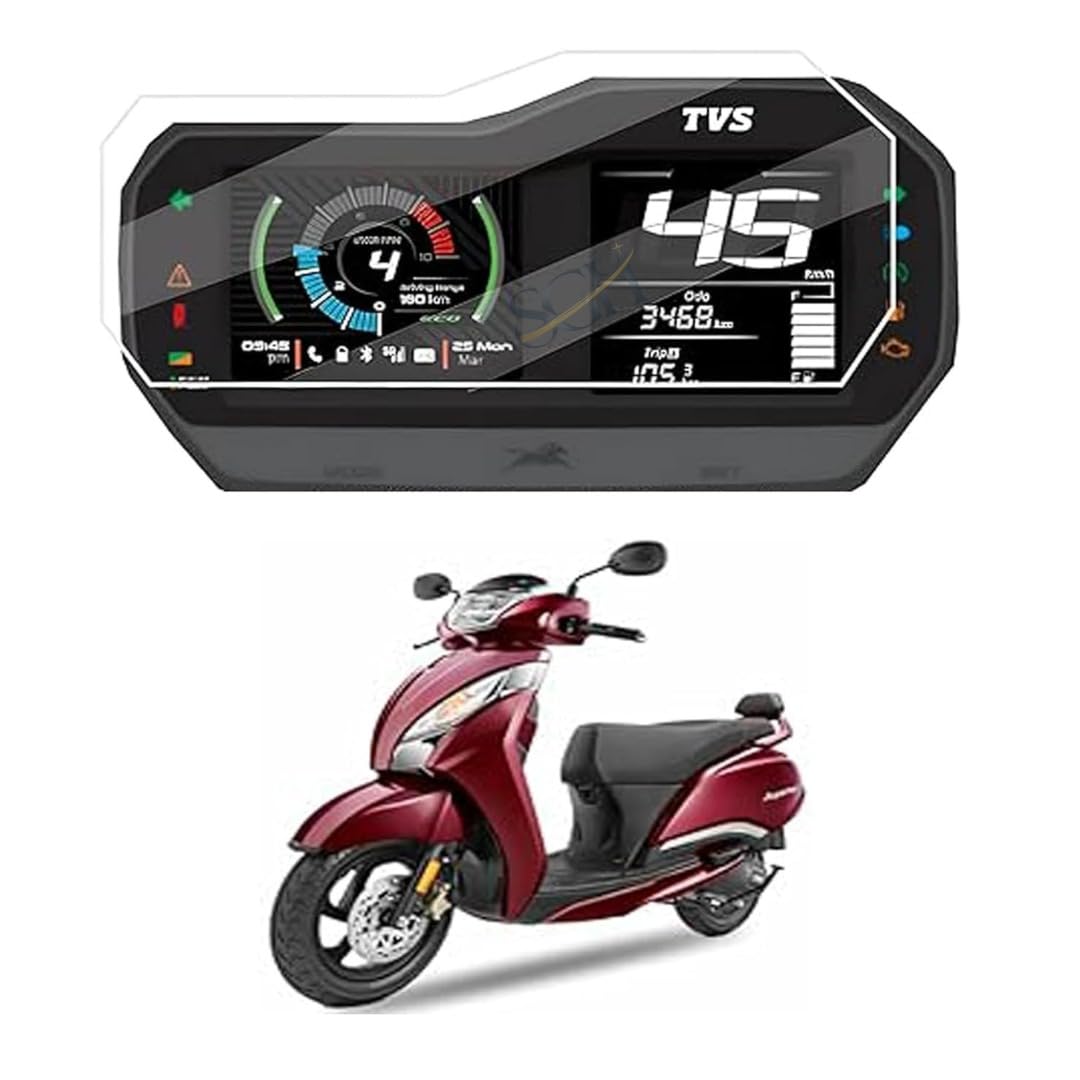 Digital Cluster Screen Guard For TVS JUPITER 125 SMARTXONNECT Scooter 2024 || TFT Meter Display Console Protector || Anti Scratch Jupiter125 X Connect Accessory [Not Tempered Glass]-image-46