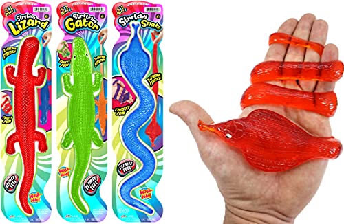 JA-RU Giant Snake, Lizard & Crocodile Sticky Stretchy Toy 430-3s