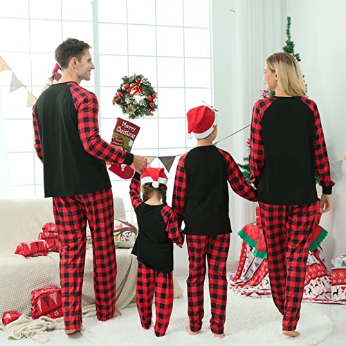 Christmas Pajamas for Family, You Serious Clark Family Christmas Pjs Matching Sets Long Sleeve Buffalo Plaid Xmas Sleepwear4