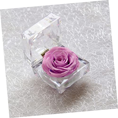 NUOBESTY 3 Peças Murchas Para Aniversário - Decoração Romântica Cristal Preservado Presente Para Mãe