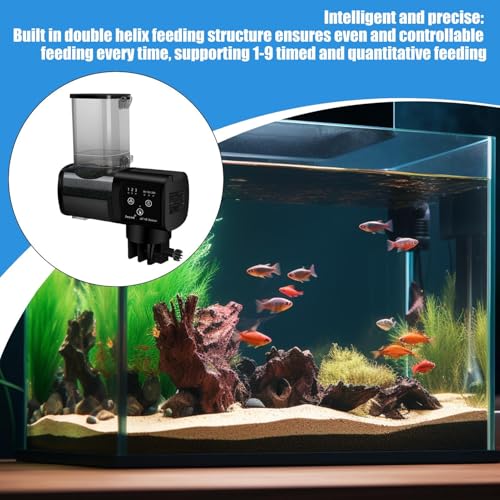Comedero automático peces con programador fácil para acuario y estanque casero 6