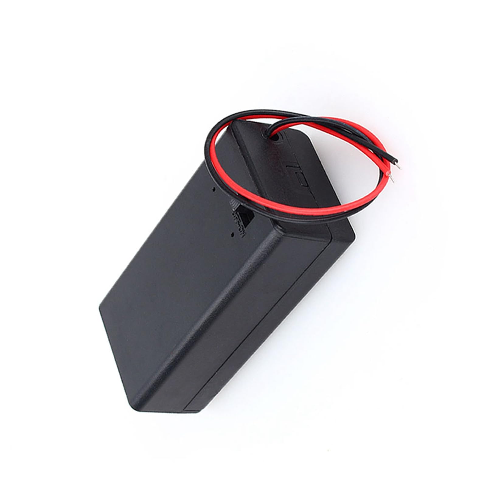 Estink Support de Batterie 9 V, Boîtier pour Pile 9V Volt PP3, Compartiment de Batterie 9 V avec boîtier et Interrupteur, 68,02 x 33,24 x 21,58 mm, Longueur du câble d'alimentation 150 mm