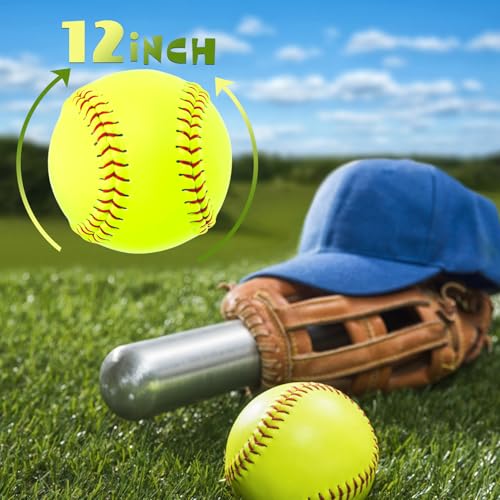 Poosue Bucket Of 13 Practice Softballs thumb #3