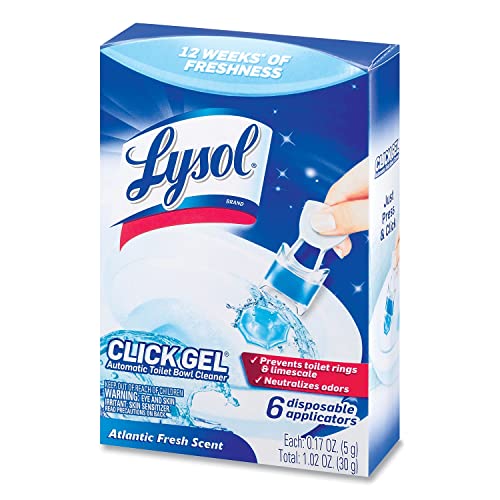 Image of Lysol Click Gel Automatic Toilet Bowl Cleaner, Ocean Fresh Scent 6 ct
