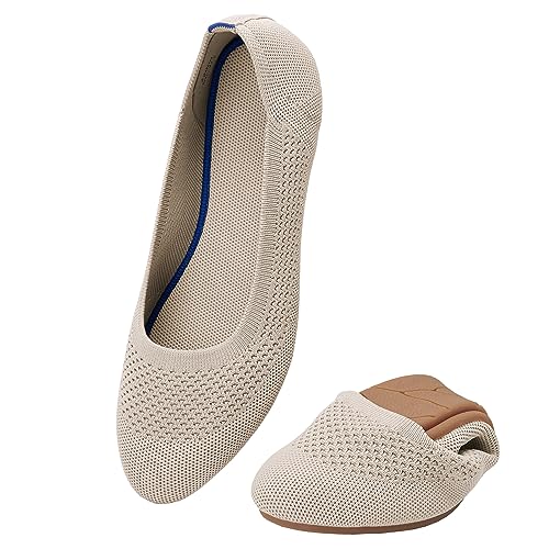 Klassische Damen Ballerinas Aus Stoff – Bequeme Slip-ons, Viele Farben, Größe 42 Weiß