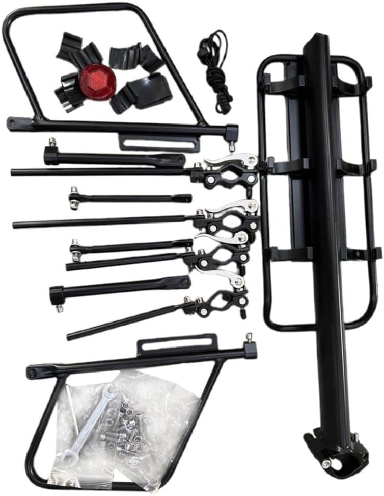 Rear Bicycle Rack Outdoor Adjustable Support Rod Mountain Bike Cargo Rack