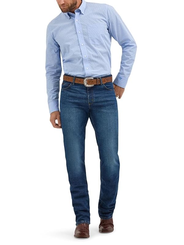 Wrangler Western Men's Cody Johnson 20X 01 Competition Regular Fit Jean, Moonlight, 33W x 36L by Wrangler - Used condition - Image 2