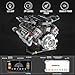 HIGH GODO V8 Engine Kit That Work, Visible Car Engine Model Kit with Motor and Lights, Build Your Own Car Engine Kit with App Control Kit, STEM Project for Teens Adults 14+ (715 PCS)