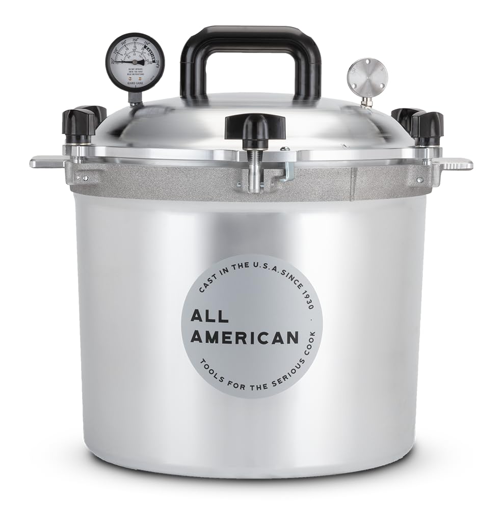 All American 1930 Pressure Cooker/Canner (921), 21.5 Qt, Original Silver