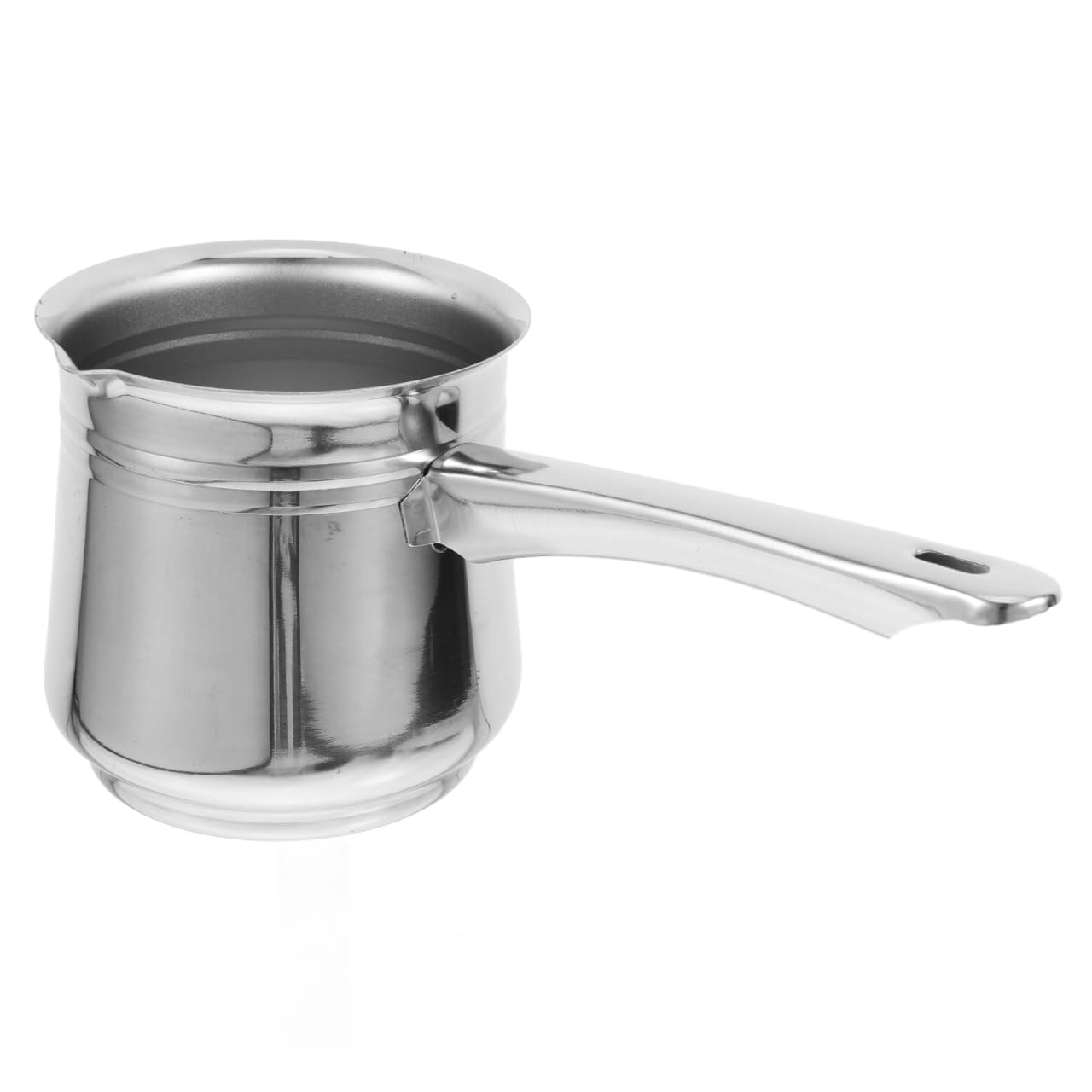 Homoyoyo Turkish Coffee Pot Long Spout Single Serve Coffee Maker Stainless Steel Middle Eastern Pot Kettle for Camping Tea