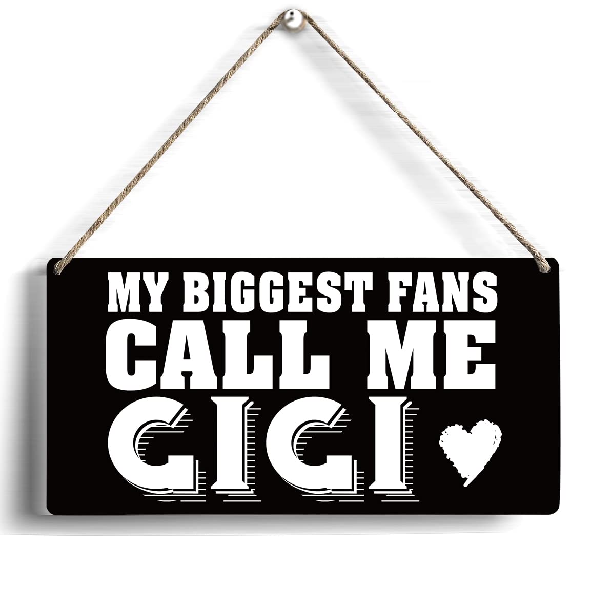 My Biggest Fans Call Me Gigi Wood Sign 6 x 12 Gigi Gifts Wooden Hanging Plaque for Home Wall Art Decoration Present