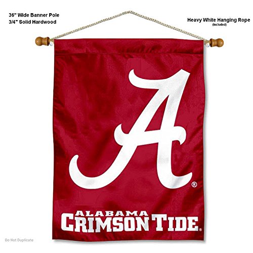 Amazon.com : Alabama Crimson Tide A Logo Banner with Hanging Pole : Sports & Outdoors Amazon.com : Alabama Crimson Tide A Logo Banner with Hanging Pole : Sports & Outdoors