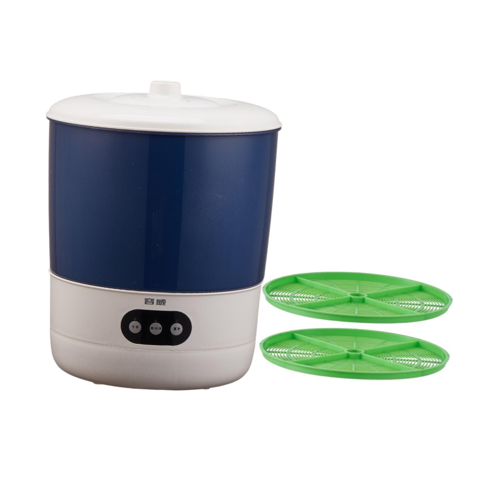 Máquina de Brotes Recipiente Germinador Automático de Irrigación 360 Grados Configuración Climatizada Resistente Apta para Uso Familia