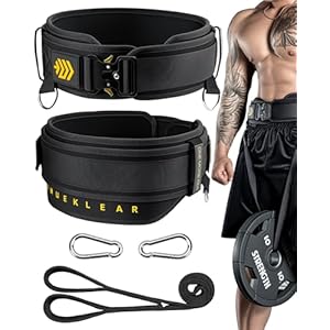 MANUEKLEAR 2-in-1 Dip Belt & Lifting Belt with 36.7 In Rope, Double-Layer Weight Belts for Pull Ups, Powerlifting Gym Belt for Weightlifting