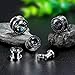 COOEAR Gauges For Ears Plugs and Tunnels Piercing Earrings Crystal With Zircon Style Expander Stretchers Size 2g(6mm) to 5/8