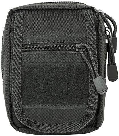 MOLLE Compatible Discrete Black Color Concealed Carry Micro Size Pistol Pouch fits Kahr P380 Kel-Tec P3AT