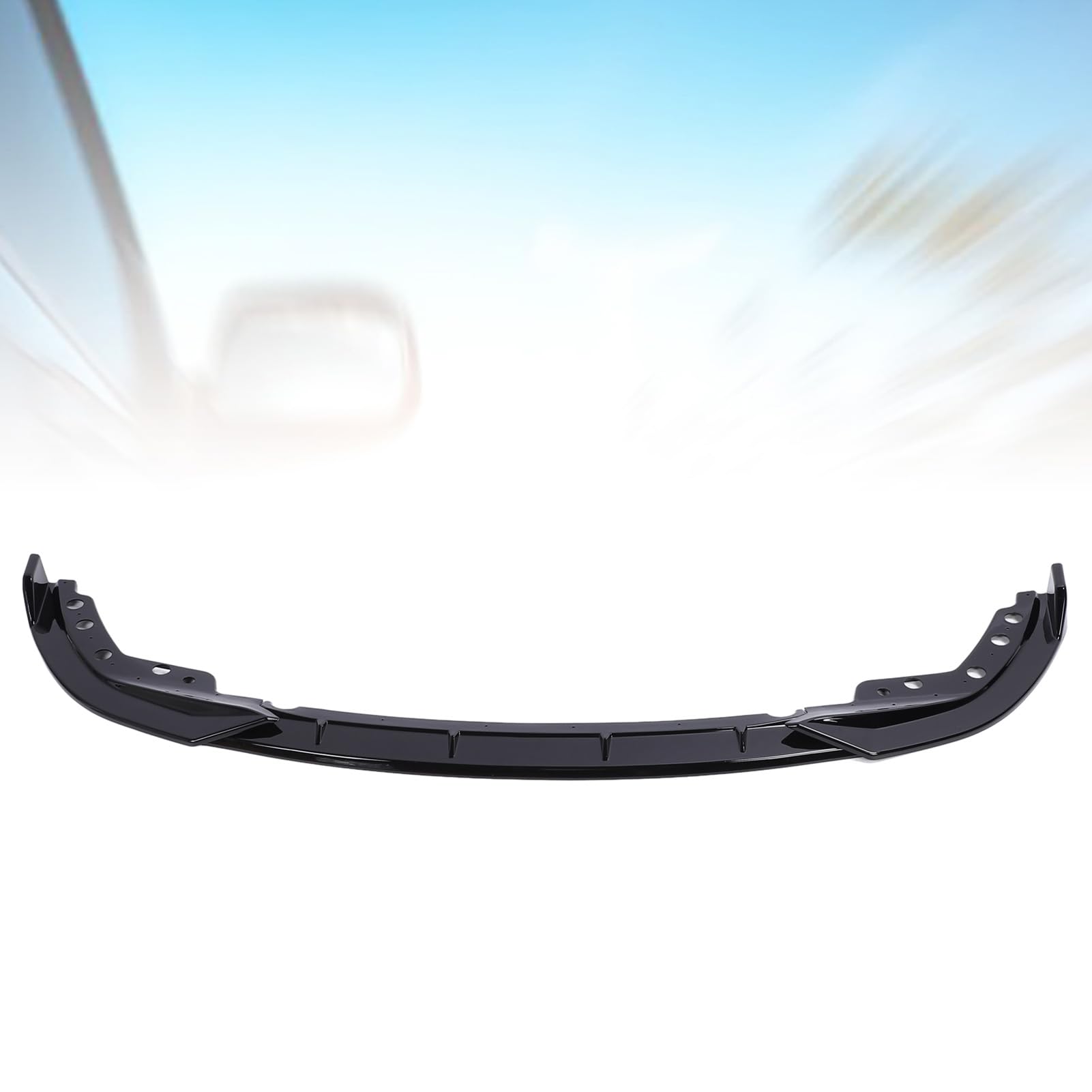 Front Bumper Lip Splitter Durable Impact Resistant ABS Bumper Lip