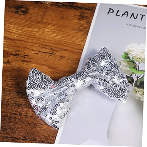 Lurrose 3pcs Braid Hair Clip Girl Bows Glitter Hair Clips Bowknot Hairbows Bow s Sequin Hair s for Girls Bow Tie Alligator Hairpin Hair for Kids Bowknot Ribbon Cute - Image 3