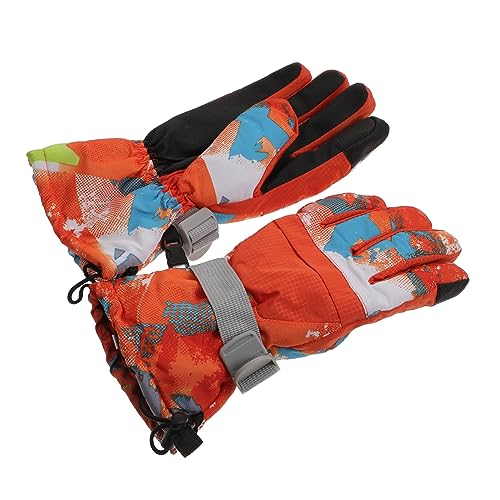 GALPADA 1 Par luvas de esqui luvas impermeáveis ​​de inverno luvas de Inverno luvas de neve luvas de