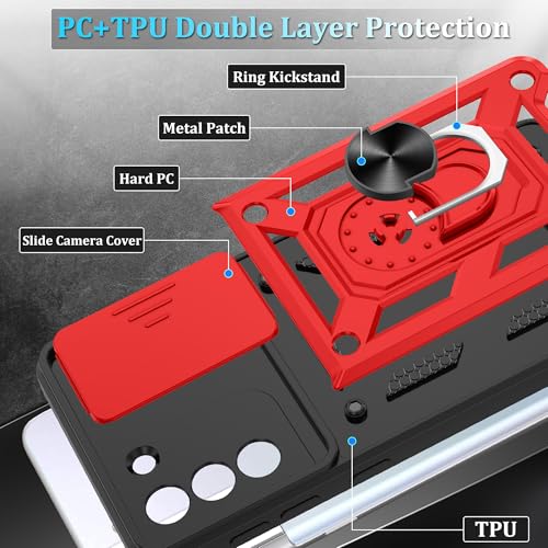 Coque S21 Plus antichoc rouge résout écran brisé et objectif rayé - 6