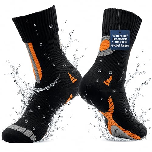Image of RANDY SUN Waterproof Breathable Socks, [SGS Certified] Unisex Skiing Trekking Hiking Wading Trail Socks