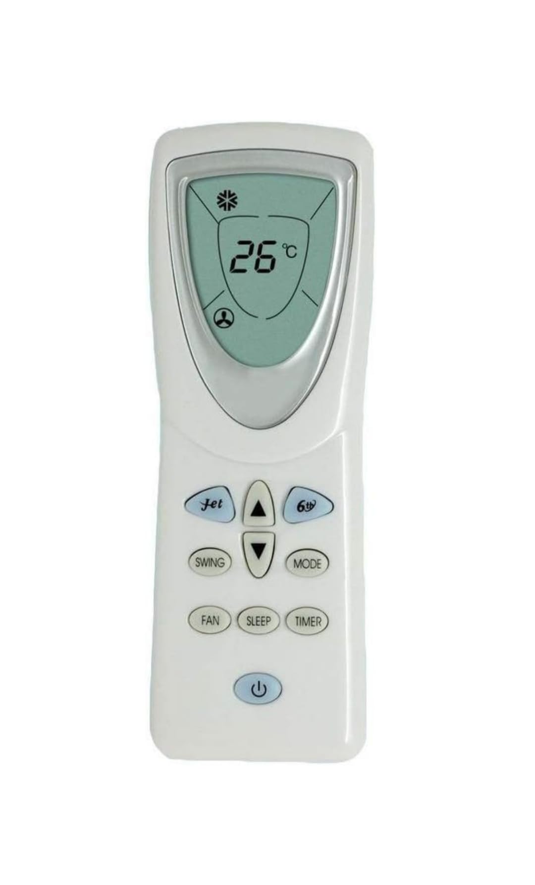 Large Screen Display 6th Sense Jet Mode AC Remote Control Works for Whirlpool Air Conditioner Whirlpool Jet with 6th Sense Remote- White-image-28