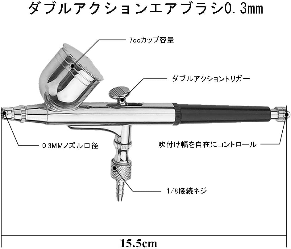 エアブラシキット 重力フィードデュアルアクションエアブラシキット ニードル Amazon.co.jp: NEOECO 多目的エアブラシキット、デュアルアクション