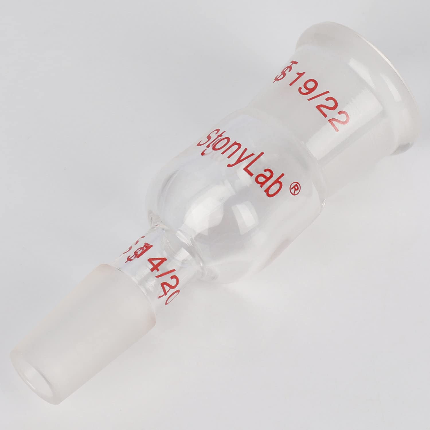 stonylab Borosilicate Glass Connecting Adapter, 19/22 Outer to 14/20 Inner Joint Reducing Connecting Adapter for Laboratory — Amazon image 5