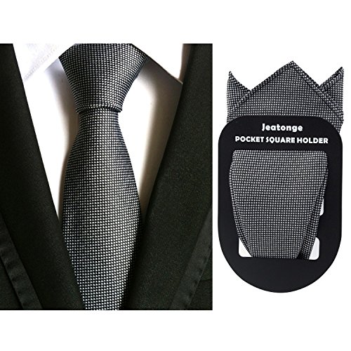 Lot 6 Pcs Mens Ties with 6 Matching Pocket Squares Mens Classic Ties Set Necktie Neck Ties with Gift Box Packing (Multicolored -06)