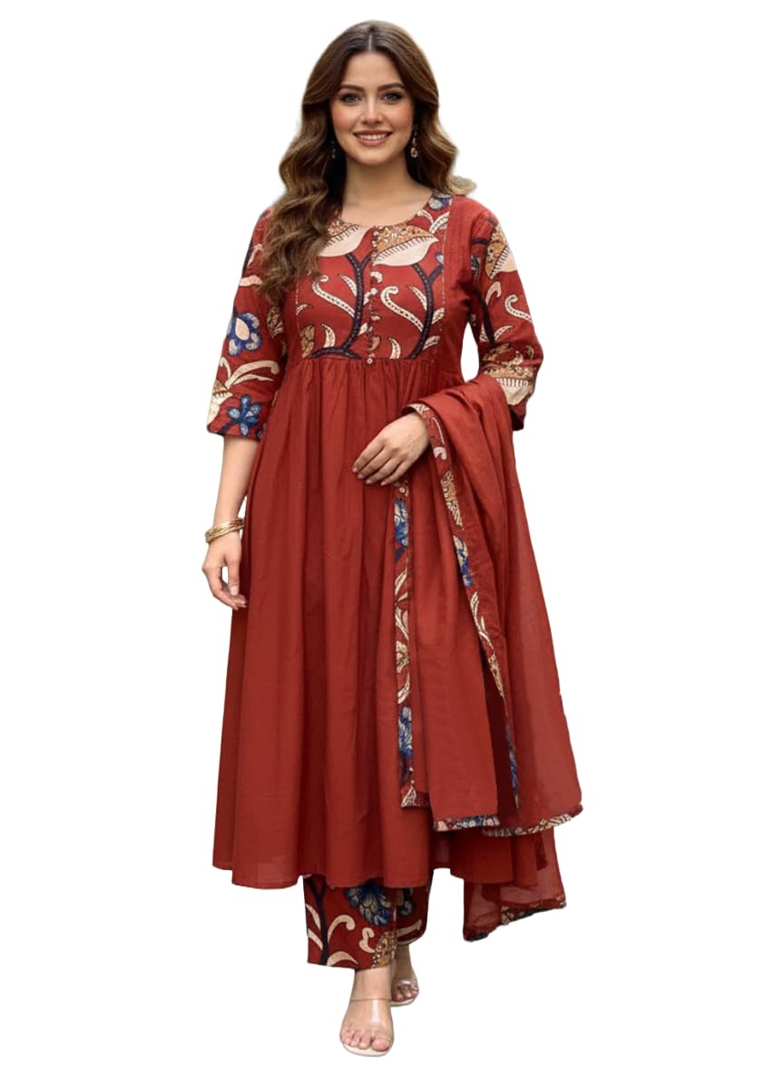 Ensemble Anarkali en viscose premium GoSriKi avec finitions raffinées de style