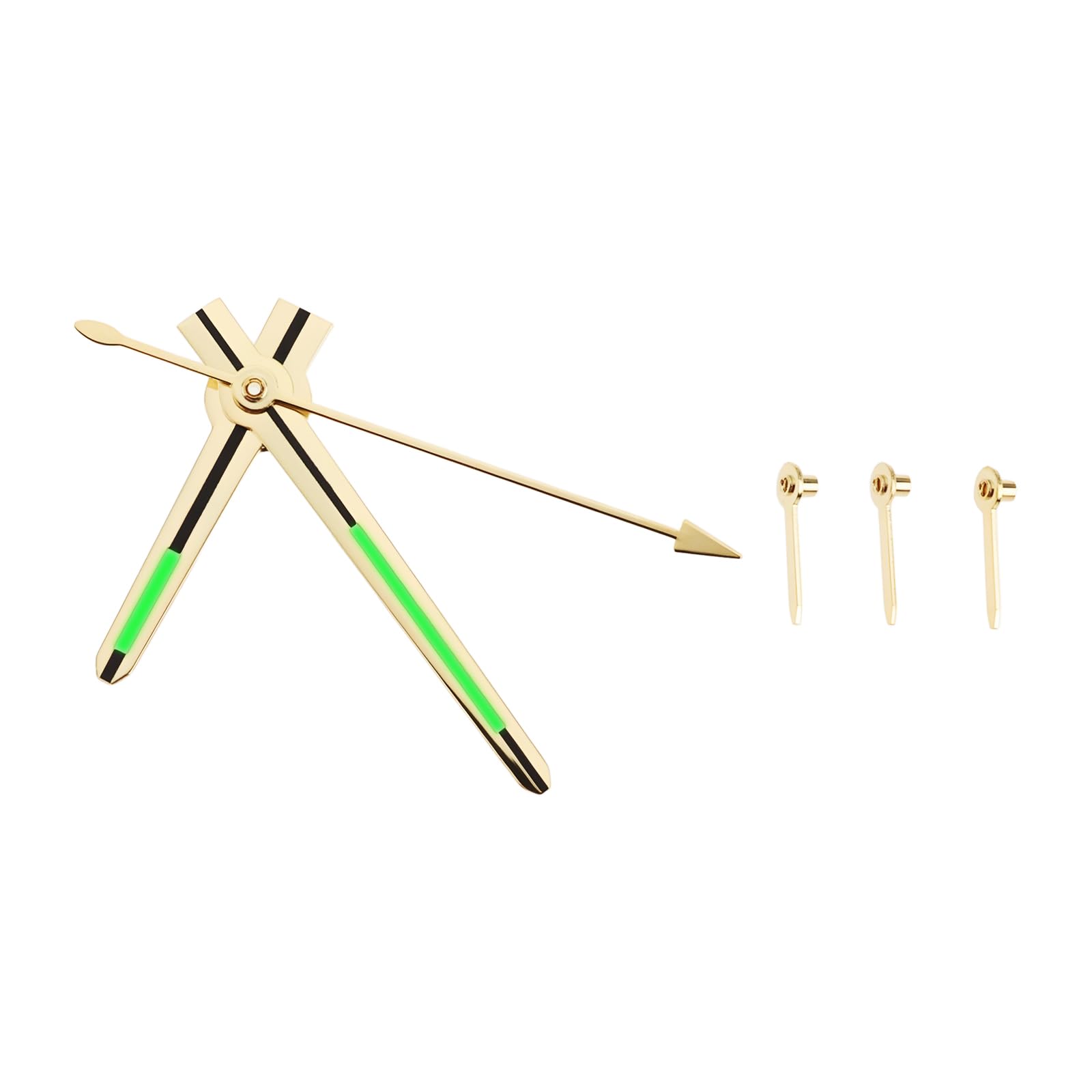 SG Store 1 Set of Luminous Clock Hands Replacement Compatible with VK63 Gold